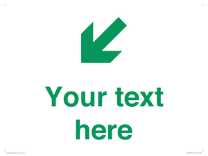 Custom Safe Condition inverse: Green Down left right arrow